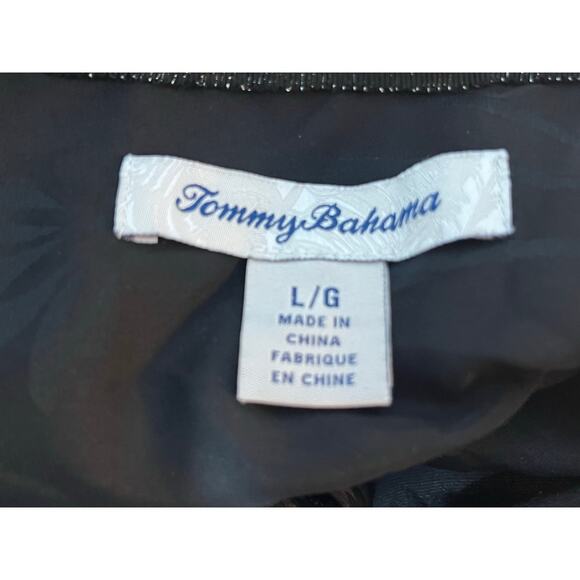 Tommy Bahama Silk Blend Velvet Tunic Large Black Vamp Stevie Nicks Whimsygoth - Picture 5 of 6